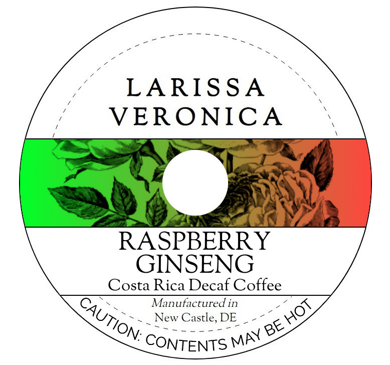 Raspberry Ginseng Costa Rica Decaf Coffee <BR>(Single Serve K-Cup Pods)