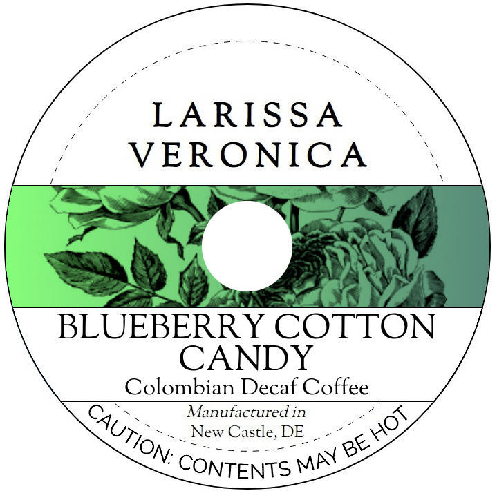 Blueberry Cotton Candy Colombian Decaf Coffee <BR>(Single Serve K-Cup Pods)