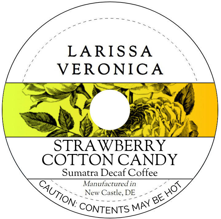 Strawberry Cotton Candy Sumatra Decaf Coffee <BR>(Single Serve K-Cup Pods)