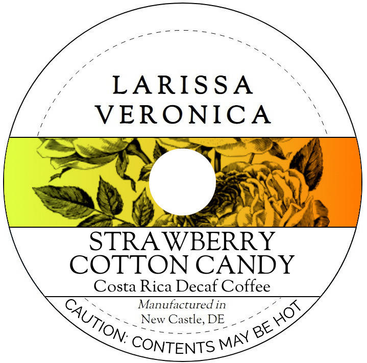 Strawberry Cotton Candy Costa Rica Decaf Coffee <BR>(Single Serve K-Cup Pods)