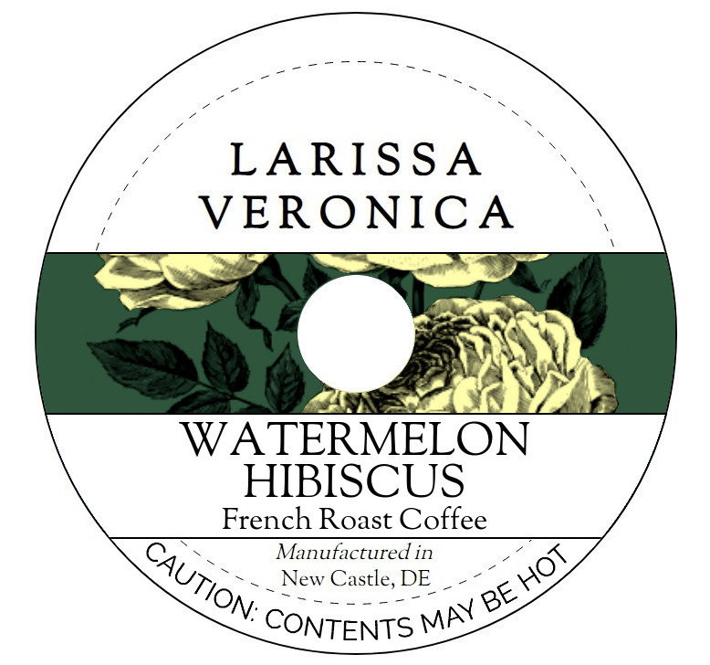 Watermelon Hibiscus French Roast Coffee <BR>(Single Serve K-Cup Pods)