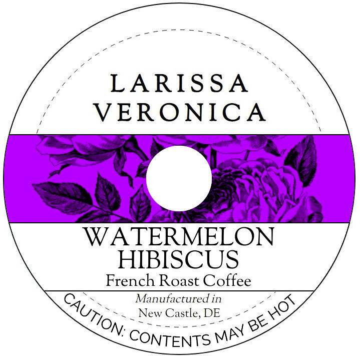 Watermelon Hibiscus French Roast Coffee <BR>(Single Serve K-Cup Pods)