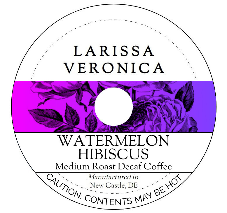 Watermelon Hibiscus Medium Roast Decaf Coffee <BR>(Single Serve K-Cup Pods)
