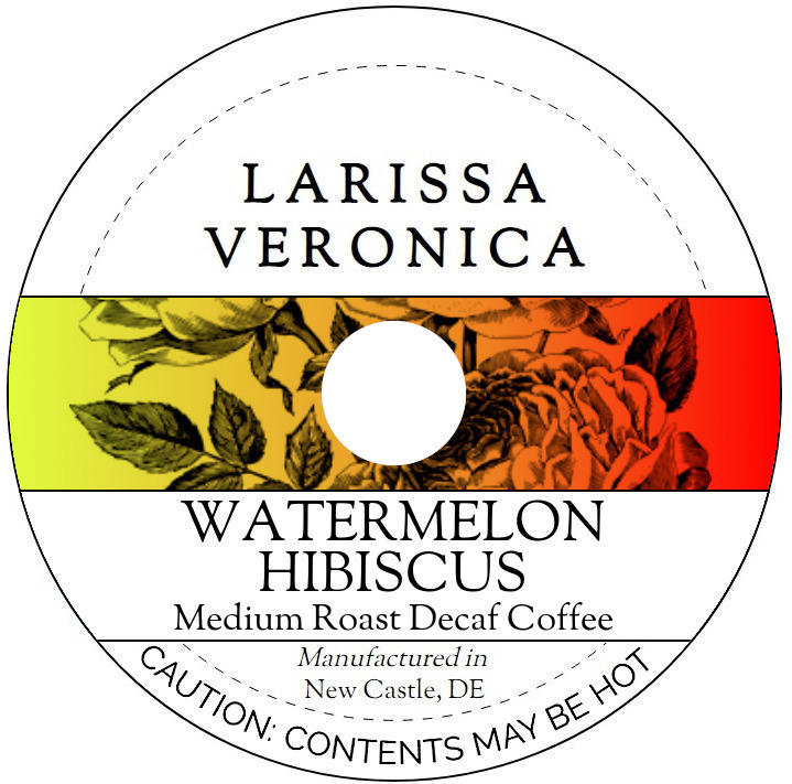 Watermelon Hibiscus Medium Roast Decaf Coffee <BR>(Single Serve K-Cup Pods)