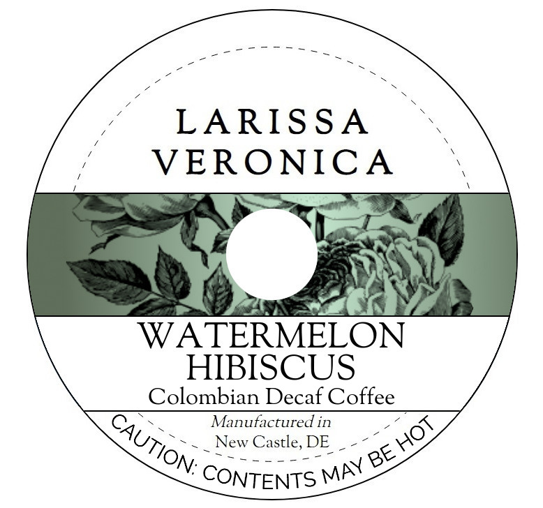 Watermelon Hibiscus Colombian Decaf Coffee <BR>(Single Serve K-Cup Pods)