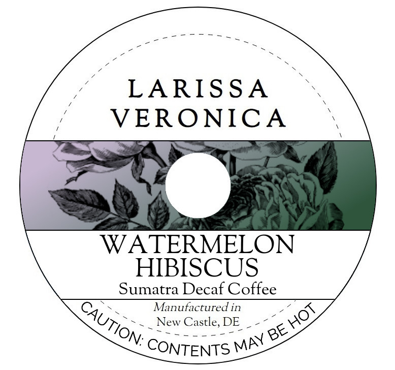 Watermelon Hibiscus Sumatra Decaf Coffee <BR>(Single Serve K-Cup Pods)