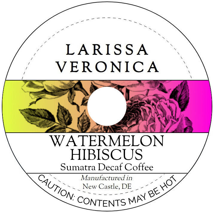 Watermelon Hibiscus Sumatra Decaf Coffee <BR>(Single Serve K-Cup Pods)