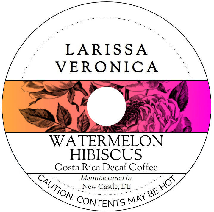 Watermelon Hibiscus Costa Rica Decaf Coffee <BR>(Single Serve K-Cup Pods)