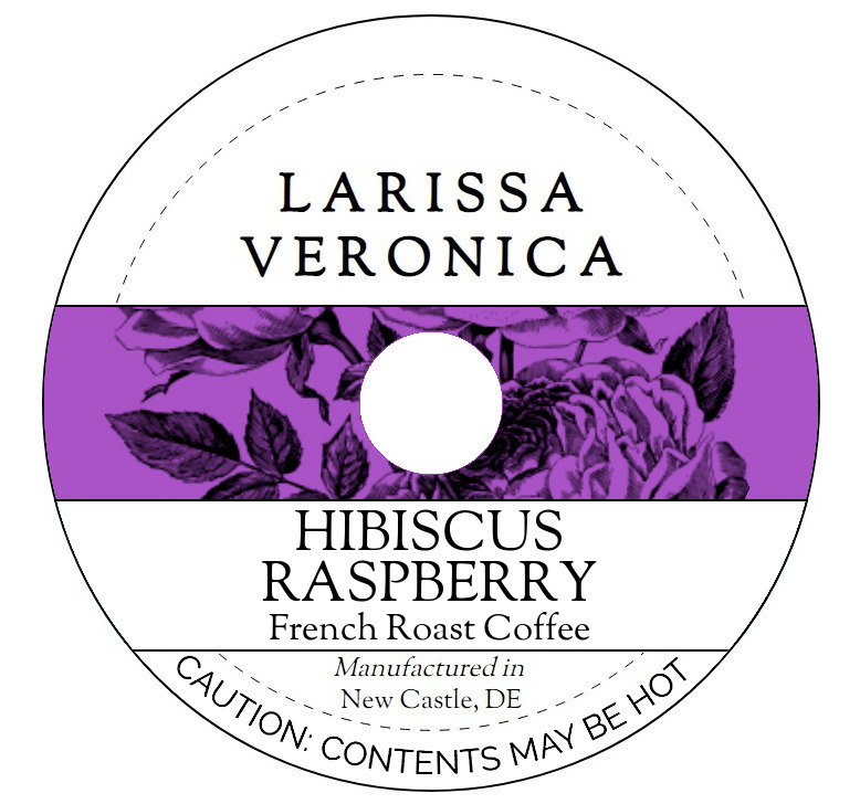 Hibiscus Raspberry French Roast Coffee <BR>(Single Serve K-Cup Pods)