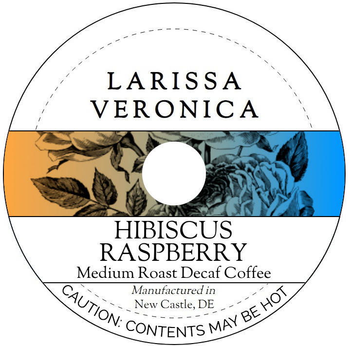 Hibiscus Raspberry Medium Roast Decaf Coffee <BR>(Single Serve K-Cup Pods)