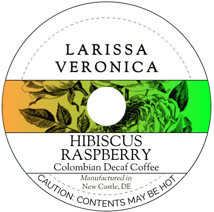 Hibiscus Raspberry Colombian Decaf Coffee <BR>(Single Serve K-Cup Pods)