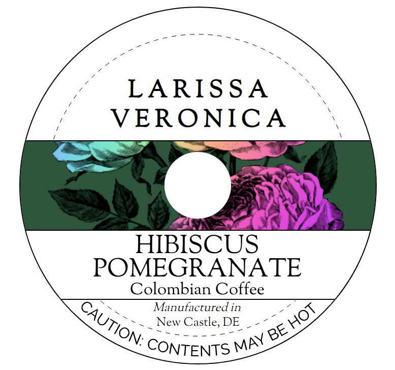 Hibiscus Pomegranate Colombian Coffee <BR>(Single Serve K-Cup Pods)