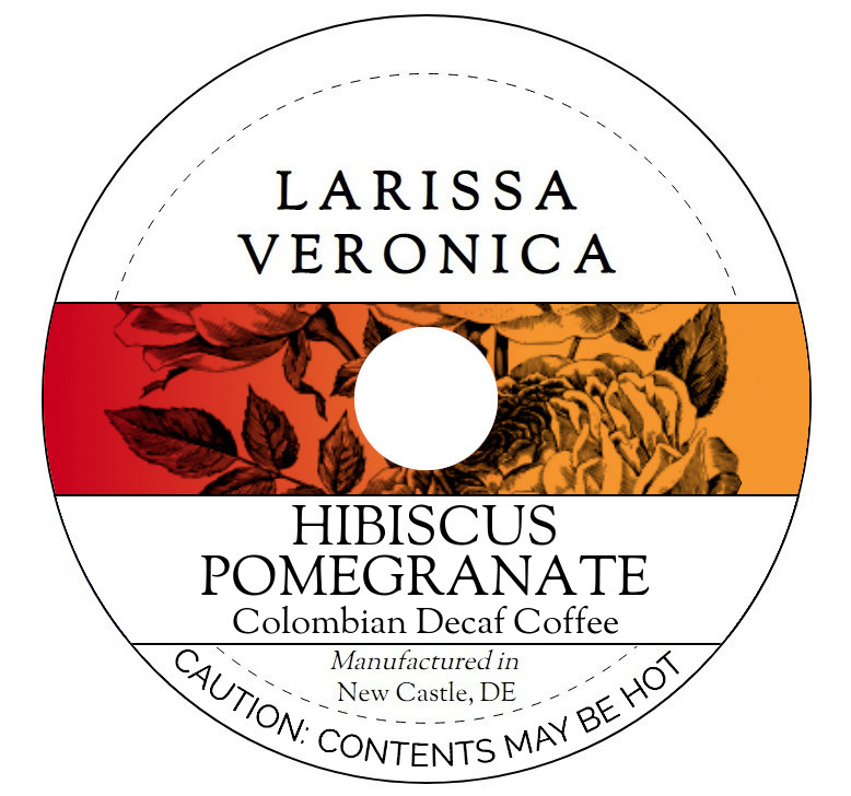 Hibiscus Pomegranate Colombian Decaf Coffee <BR>(Single Serve K-Cup Pods)