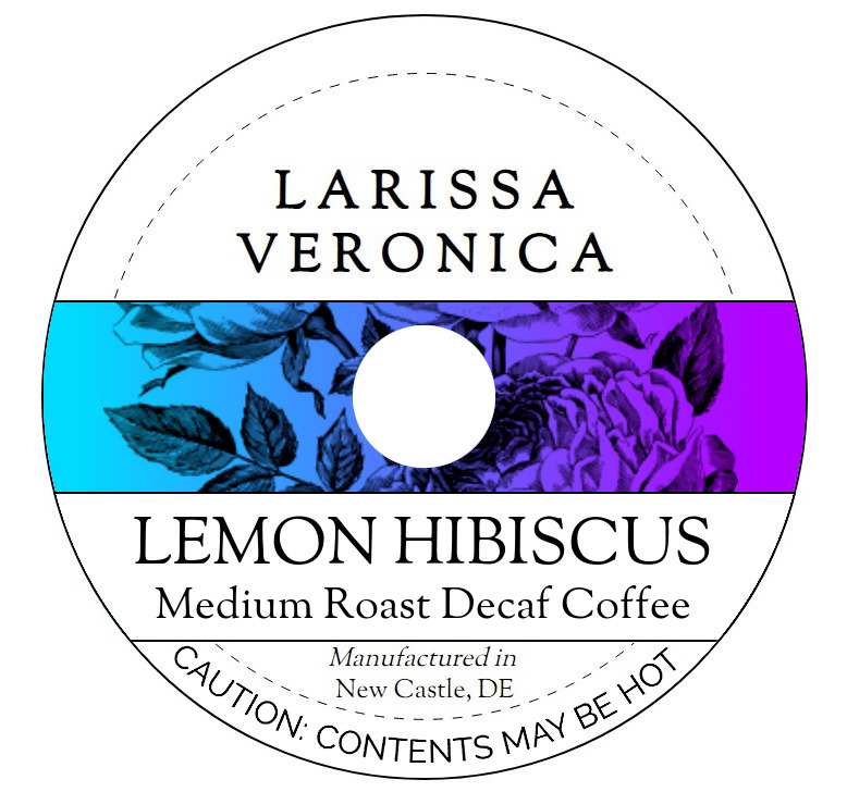 Lemon Hibiscus Medium Roast Decaf Coffee <BR>(Single Serve K-Cup Pods)