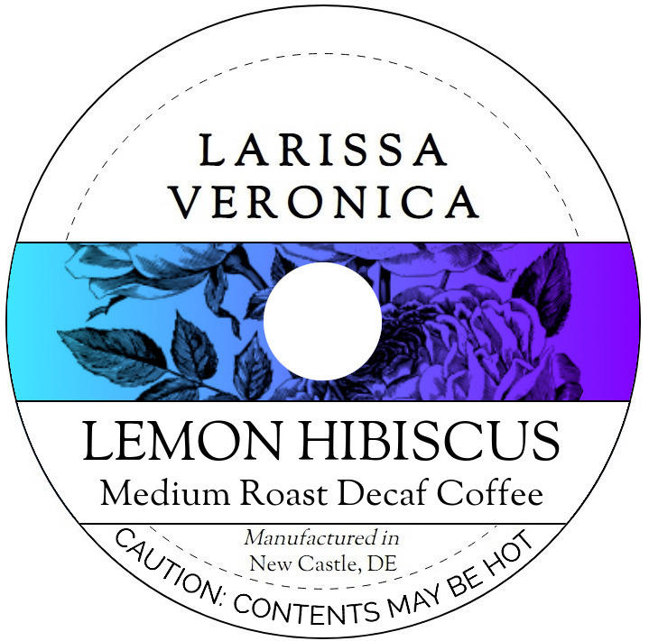 Lemon Hibiscus Medium Roast Decaf Coffee <BR>(Single Serve K-Cup Pods)