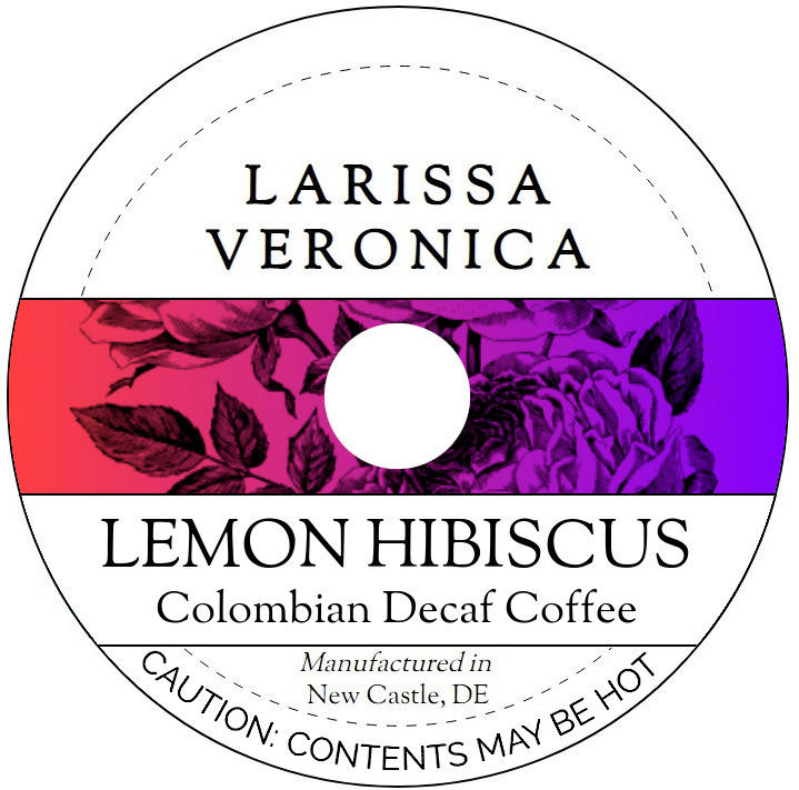 Lemon Hibiscus Colombian Decaf Coffee <BR>(Single Serve K-Cup Pods)