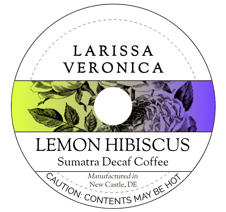 Lemon Hibiscus Sumatra Decaf Coffee <BR>(Single Serve K-Cup Pods)