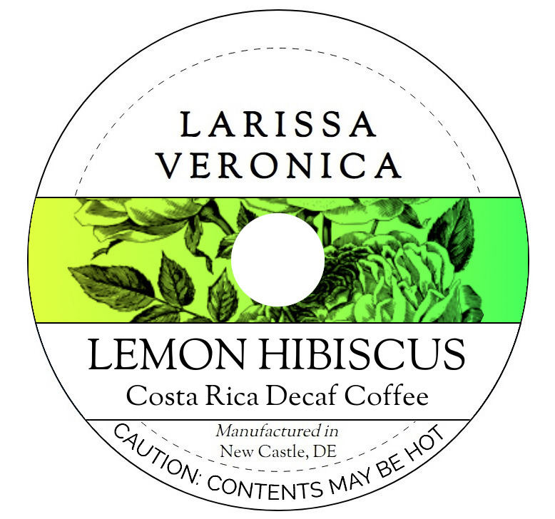 Lemon Hibiscus Costa Rica Decaf Coffee <BR>(Single Serve K-Cup Pods)
