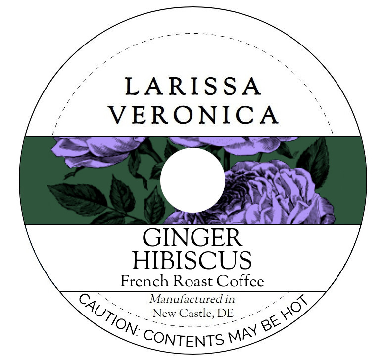 Ginger Hibiscus French Roast Coffee <BR>(Single Serve K-Cup Pods)