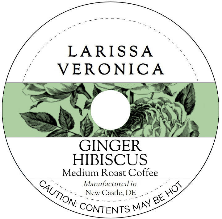 Ginger Hibiscus Medium Roast Coffee <BR>(Single Serve K-Cup Pods)