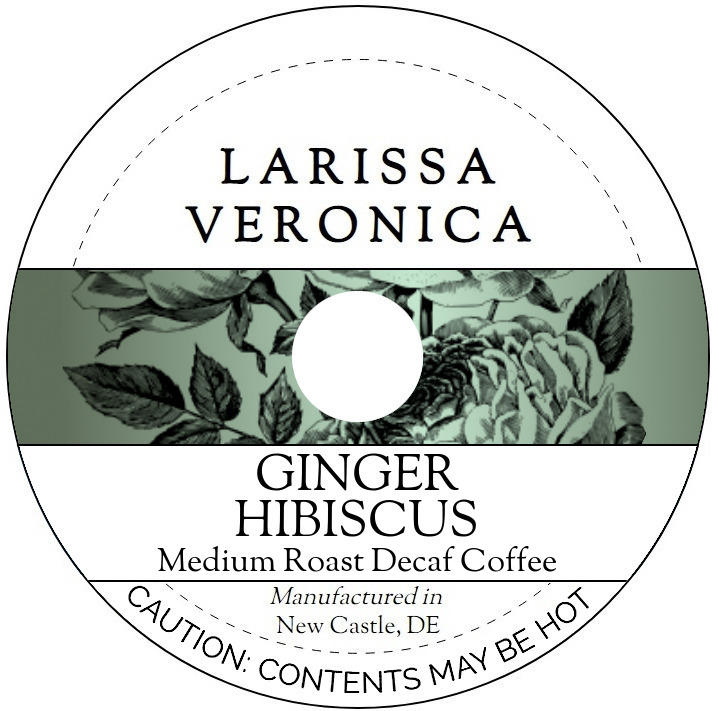 Ginger Hibiscus Medium Roast Decaf Coffee <BR>(Single Serve K-Cup Pods)