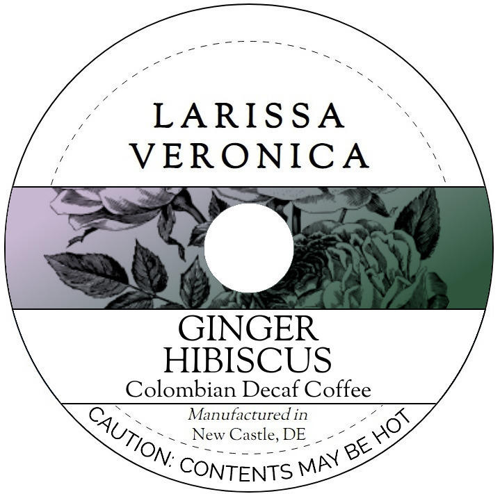 Ginger Hibiscus Colombian Decaf Coffee <BR>(Single Serve K-Cup Pods)