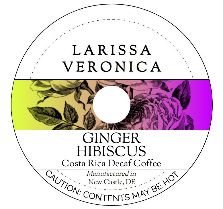 Ginger Hibiscus Costa Rica Decaf Coffee <BR>(Single Serve K-Cup Pods)