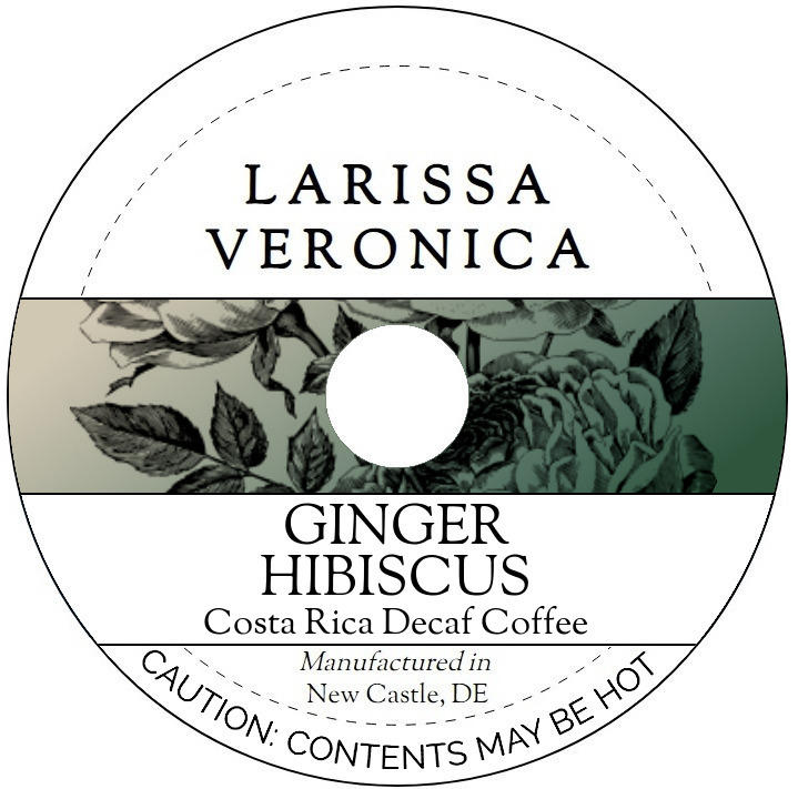 Ginger Hibiscus Costa Rica Decaf Coffee <BR>(Single Serve K-Cup Pods)