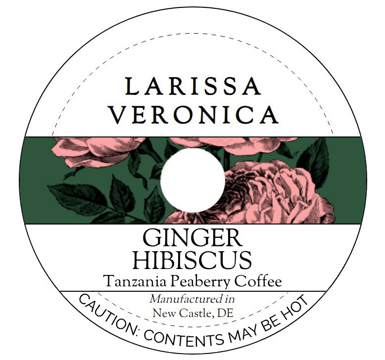 Ginger Hibiscus Tanzania Peaberry Coffee <BR>(Single Serve K-Cup Pods)