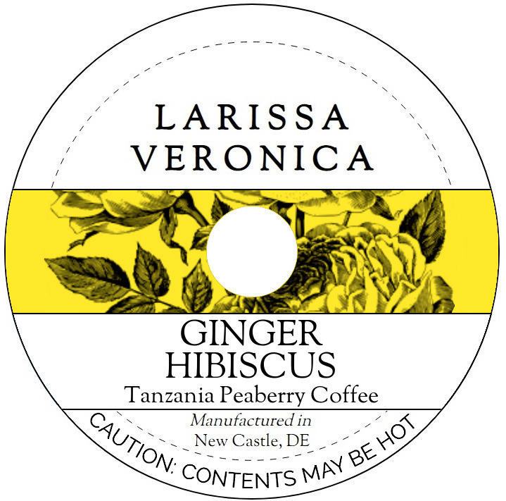 Ginger Hibiscus Tanzania Peaberry Coffee <BR>(Single Serve K-Cup Pods)