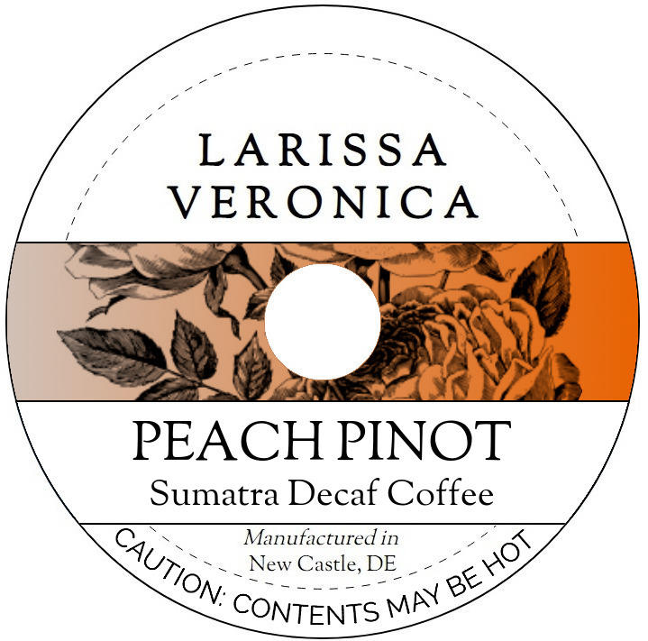 Peach Pinot Sumatra Decaf Coffee <BR>(Single Serve K-Cup Pods)