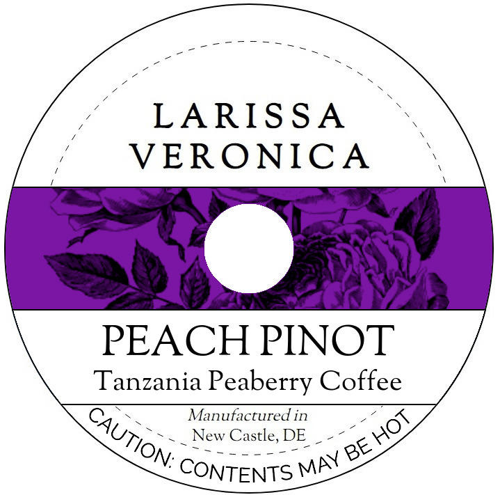 Peach Pinot Tanzania Peaberry Coffee <BR>(Single Serve K-Cup Pods)