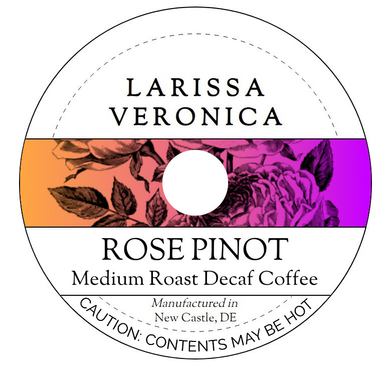 Rose Pinot Medium Roast Decaf Coffee <BR>(Single Serve K-Cup Pods)