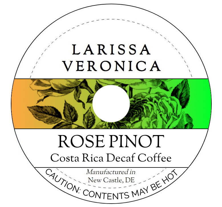 Rose Pinot Costa Rica Decaf Coffee <BR>(Single Serve K-Cup Pods)
