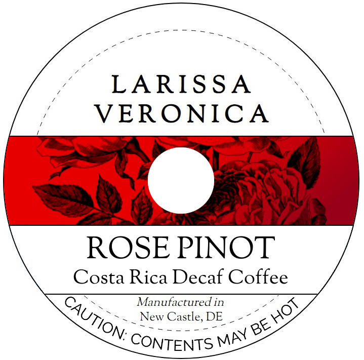 Rose Pinot Costa Rica Decaf Coffee <BR>(Single Serve K-Cup Pods)