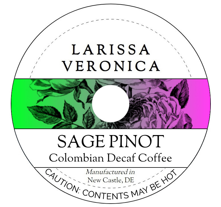 Sage Pinot Colombian Decaf Coffee <BR>(Single Serve K-Cup Pods)