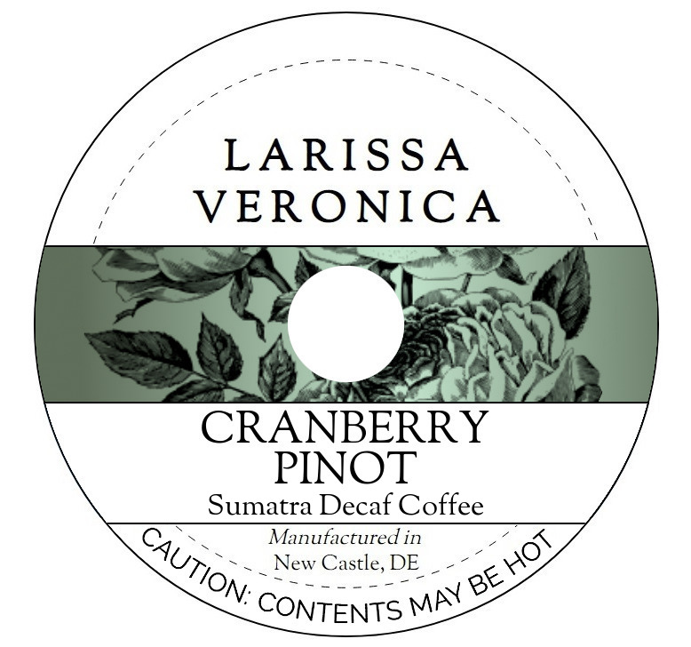 Cranberry Pinot Sumatra Decaf Coffee <BR>(Single Serve K-Cup Pods)