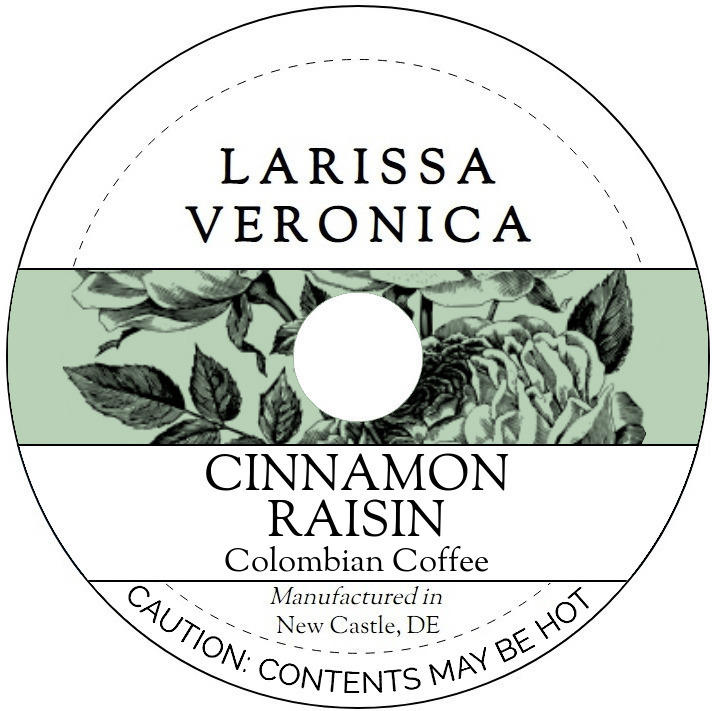 Cinnamon Raisin Colombian Coffee <BR>(Single Serve K-Cup Pods)