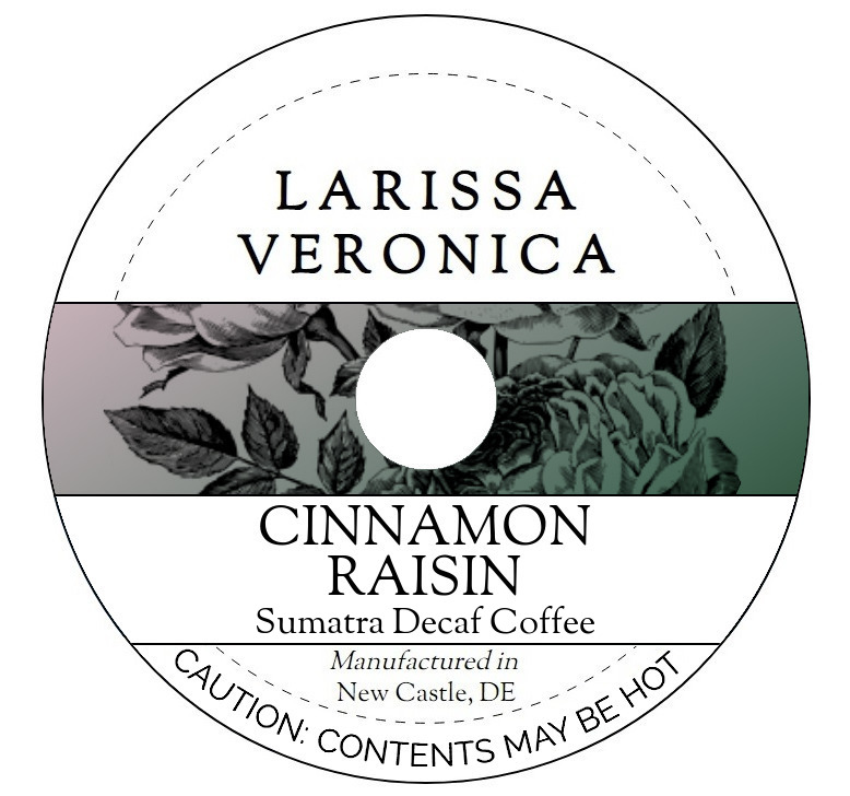 Cinnamon Raisin Sumatra Decaf Coffee <BR>(Single Serve K-Cup Pods)