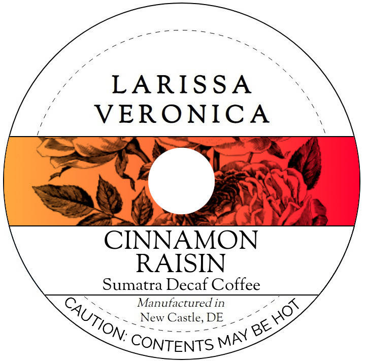 Cinnamon Raisin Sumatra Decaf Coffee <BR>(Single Serve K-Cup Pods)
