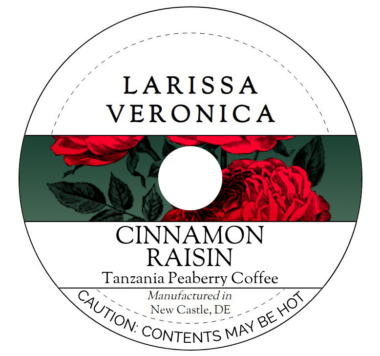 Cinnamon Raisin Tanzania Peaberry Coffee <BR>(Single Serve K-Cup Pods)