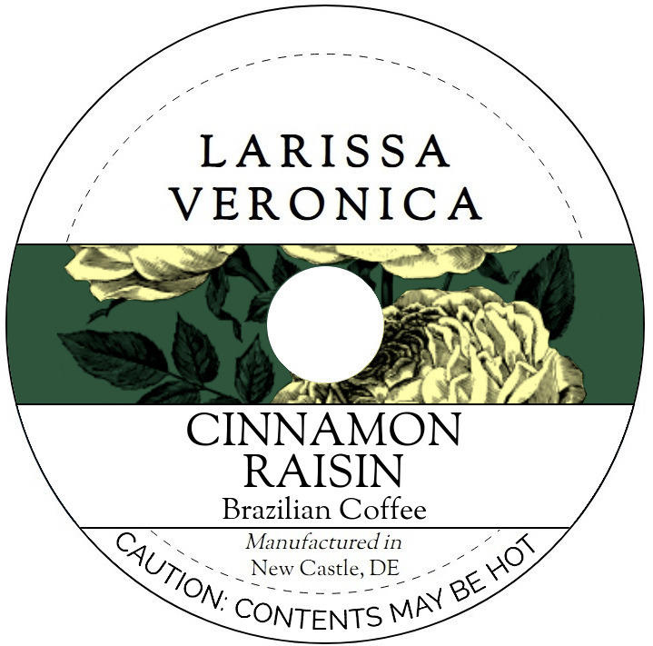 Cinnamon Raisin Brazilian Coffee <BR>(Single Serve K-Cup Pods)