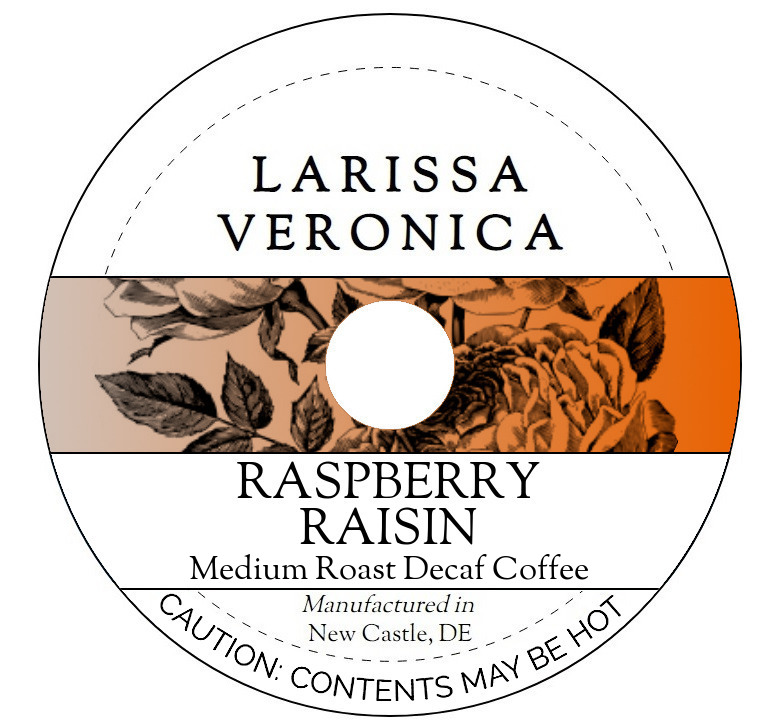 Raspberry Raisin Medium Roast Decaf Coffee <BR>(Single Serve K-Cup Pods)