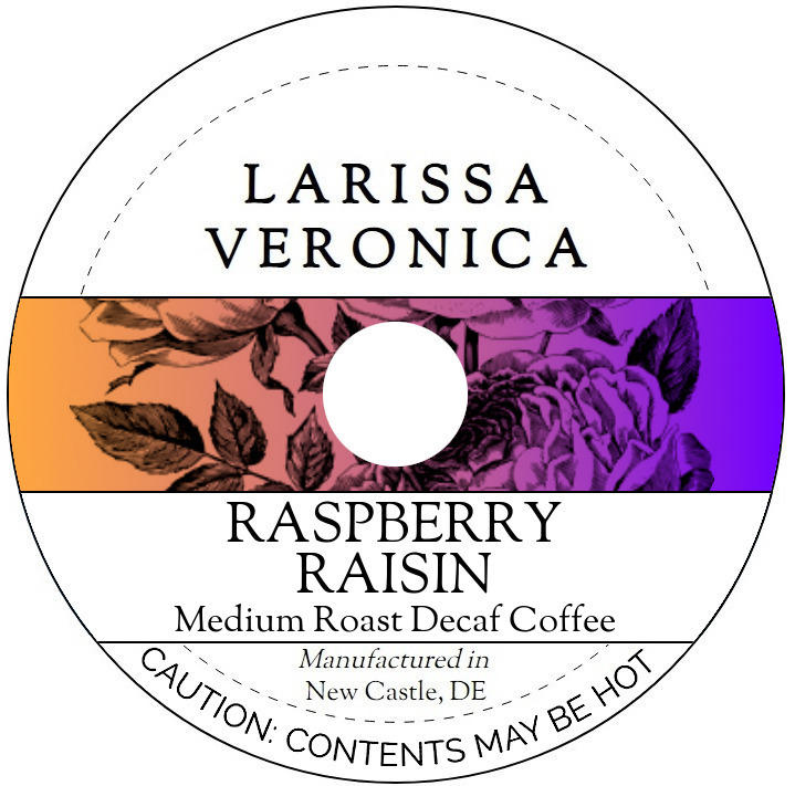 Raspberry Raisin Medium Roast Decaf Coffee <BR>(Single Serve K-Cup Pods)