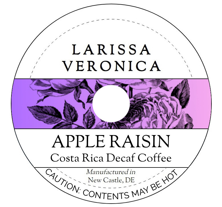 Apple Raisin Costa Rica Decaf Coffee <BR>(Single Serve K-Cup Pods)