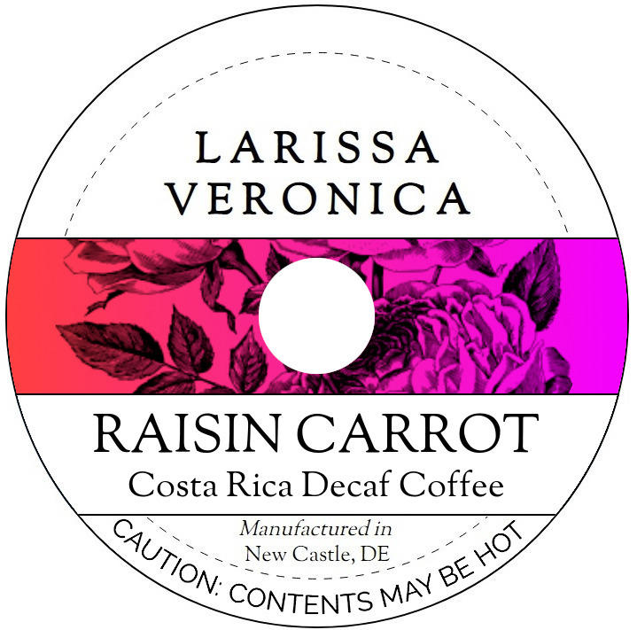 Raisin Carrot Costa Rica Decaf Coffee <BR>(Single Serve K-Cup Pods)