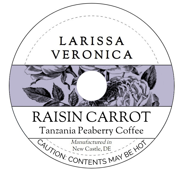 Raisin Carrot Tanzania Peaberry Coffee <BR>(Single Serve K-Cup Pods)