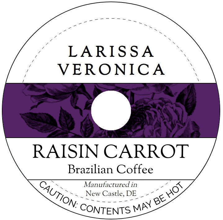 Raisin Carrot Brazilian Coffee <BR>(Single Serve K-Cup Pods)