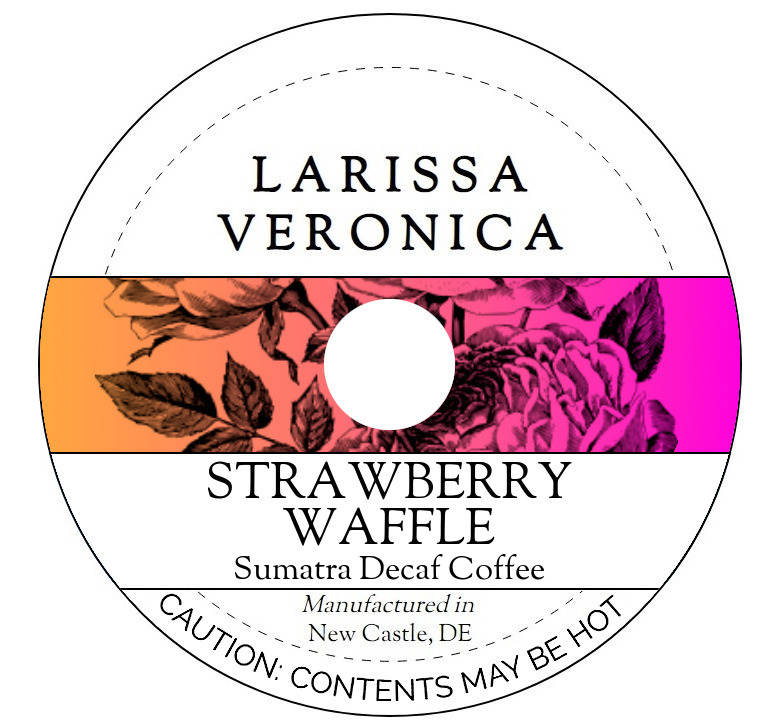 Strawberry Waffle Sumatra Decaf Coffee <BR>(Single Serve K-Cup Pods)