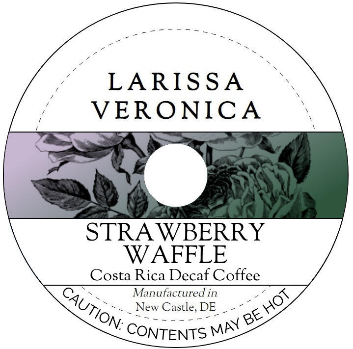 Strawberry Waffle Costa Rica Decaf Coffee <BR>(Single Serve K-Cup Pods)